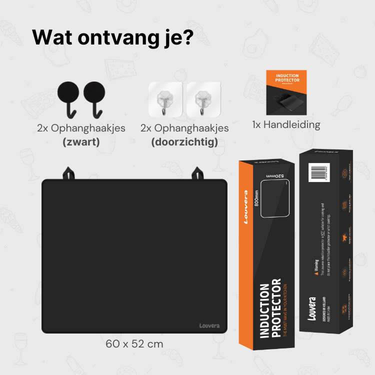 Inductiekookplaat beschermer - 60x52 cm