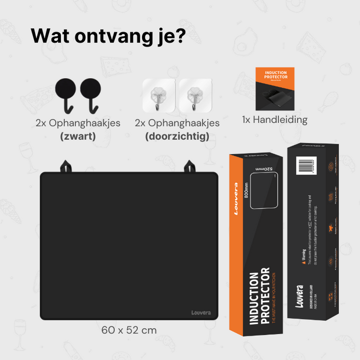 Inductiekookplaat beschermer - 60x52 cm