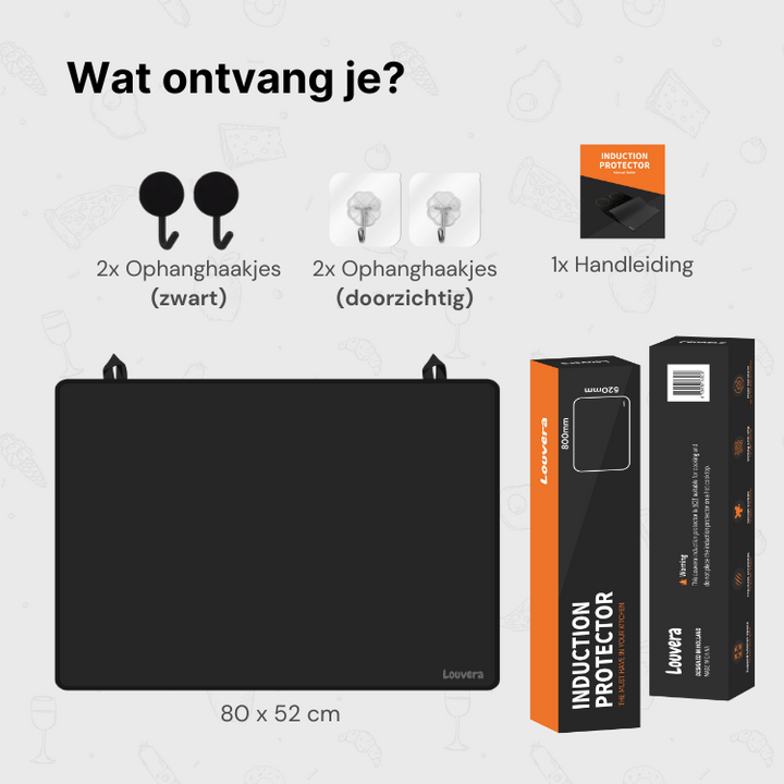 Inductiekookplaat beschermer - 80x52 cm